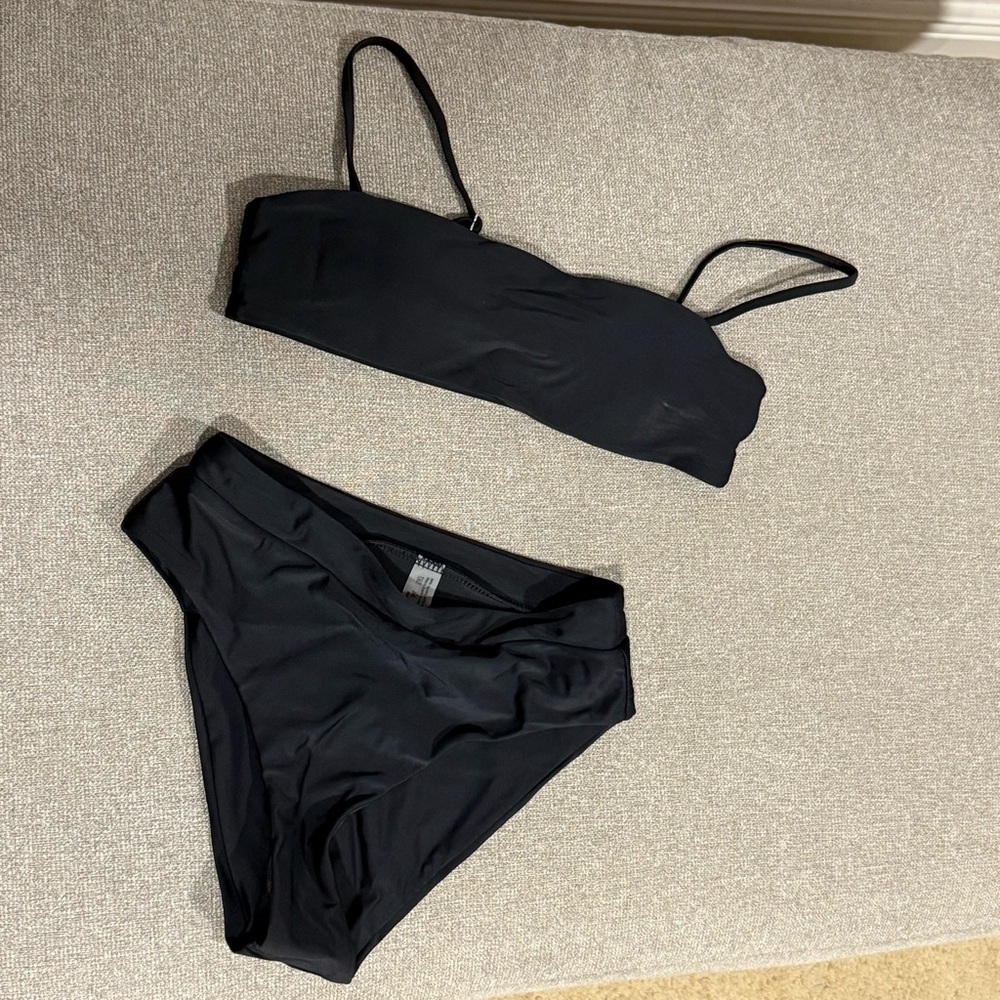 SHEIN Classic Black Bikini Set